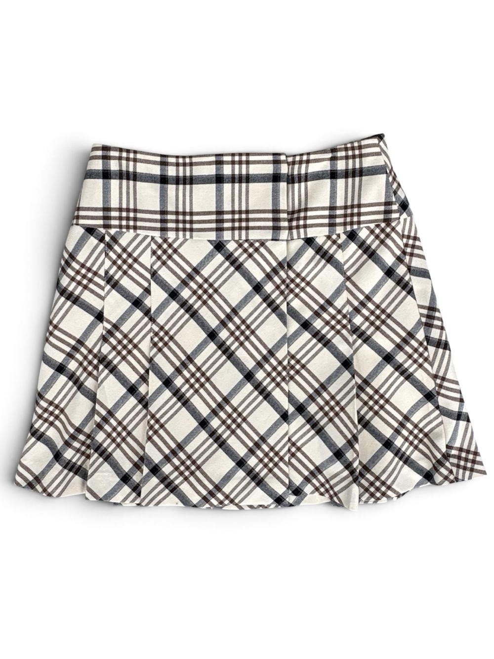 Vintage 2003 The Limited Y2K Plaid Pleated Mini Skirt Size 4